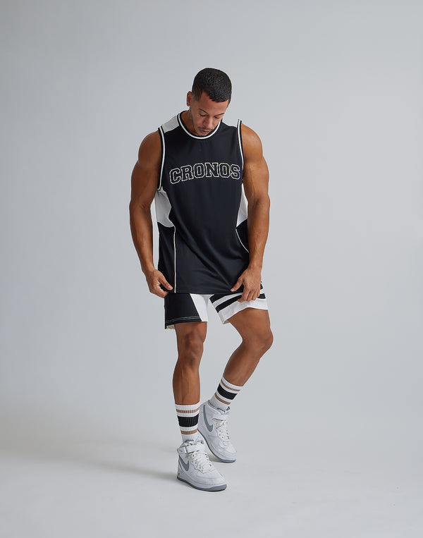CRONOS BACK MESH TANKTOP【BLACK】