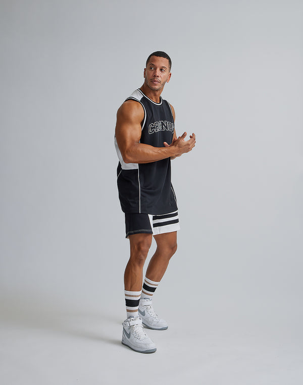 CRONOS BACK MESH TANKTOP【BLACK】