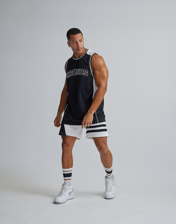 CRONOS BACK MESH TANKTOP【BLACK】