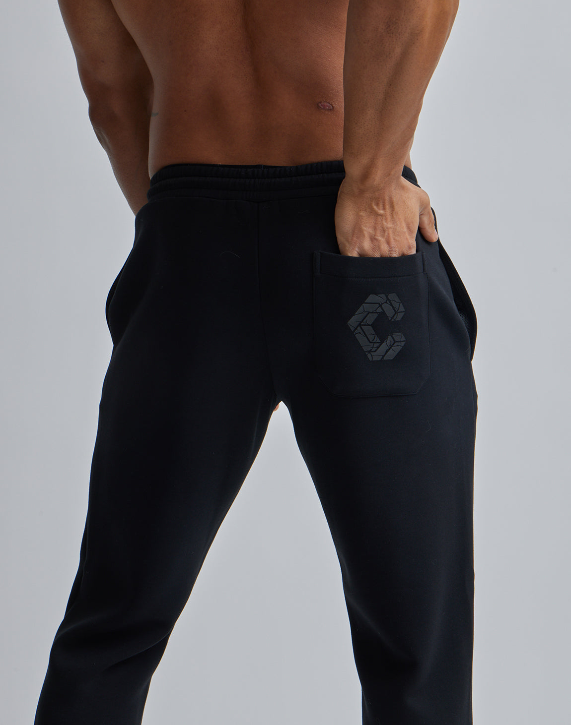 CRONOS STITCH LOGO LONGPANTS【TAUPE】