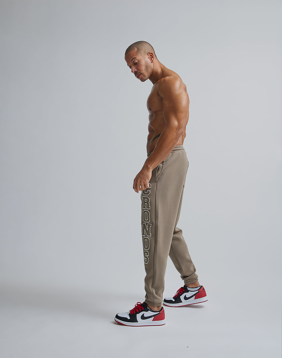 CRONOS STITCH LOGO LONGPANTS【TAUPE】 – クロノス CRONOS