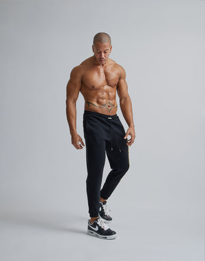 CRONOS STITCH LOGO LONGPANTS [BLACK×YELLOW]