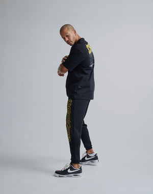 CRONOS STITCH LOGO LONGPANTS [BLACK×YELLOW]