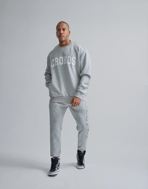 CRONOS STITCH LOGO LONGPANTS [T.GRAY]
