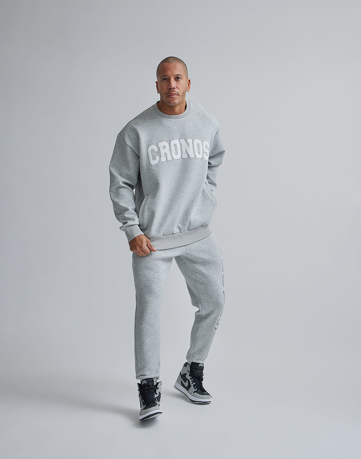 CRONOS STITCH LOGO LONGPANTS [T.GRAY] – クロノス CRONOS
