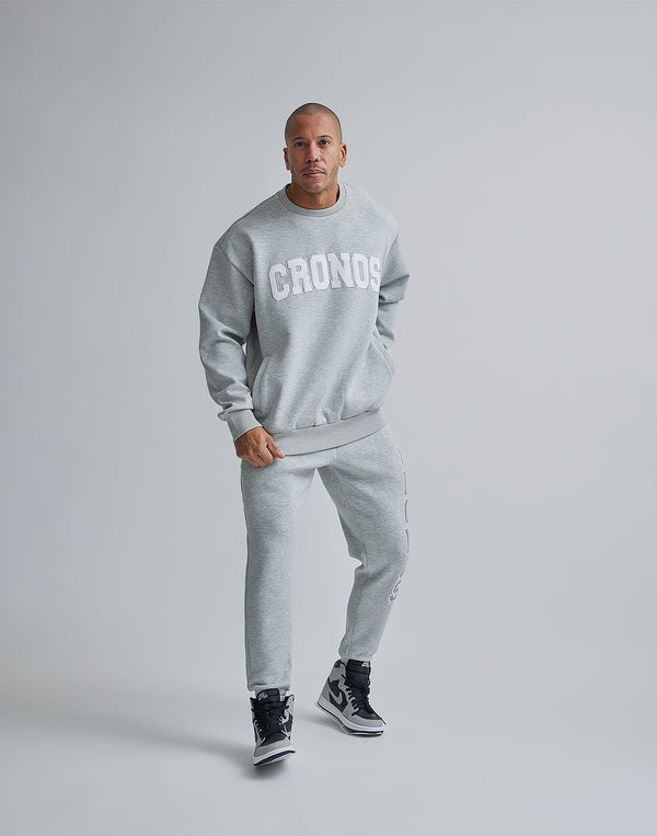 CRONOS STITCH LOGO LONGPANTS [T.GRAY]