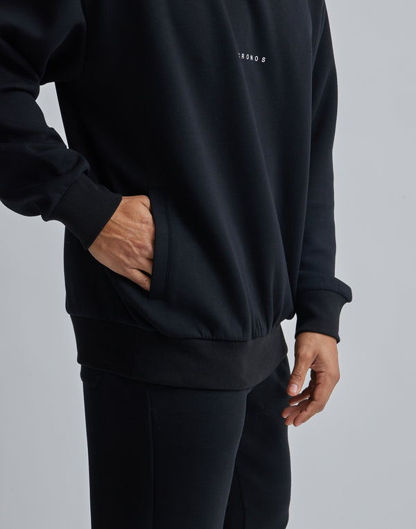 CRONOS BACK LOGO HOODIE【TAUPE】