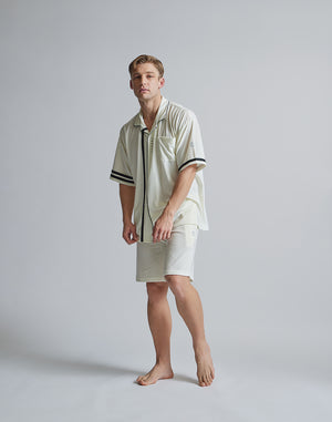 CRONOS ROOM OPEN COLLAR SHIRT【WHITE】