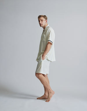 CRONOS ROOM OPEN COLLAR SHIRT【WHITE】