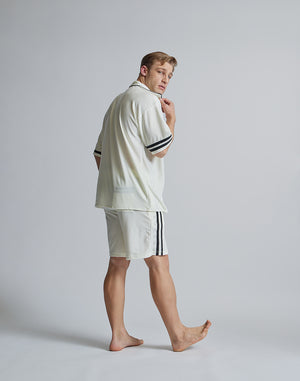 CRONOS ROOM OPEN COLLAR SHIRT【WHITE】