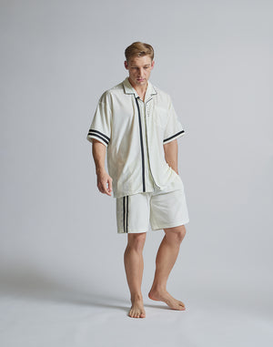 CRONOS ROOM OPEN COLLAR SHIRT【WHITE】