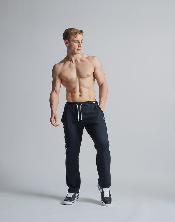 CRONOS ROOM LOGO EMBROIDERY PANTS【BLACK】