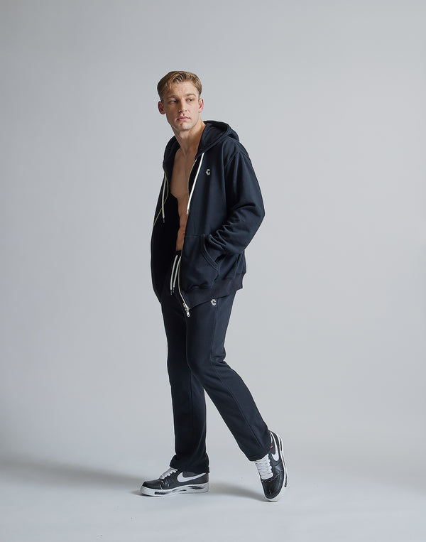 CRONOS ROOM LOGO EMBROIDERY PANTS【BLACK】
