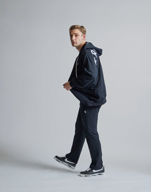 CRONOS ROOM LOGO EMBROIDERY PANTS【BLACK】