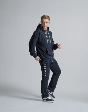 CRONOS ROOM LOGO EMBROIDERY PANTS【BLACK】