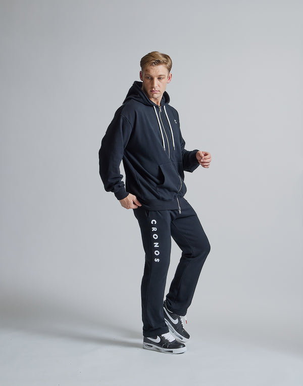 CRONOS ROOM LOGO EMBROIDERY PANTS【BLACK】