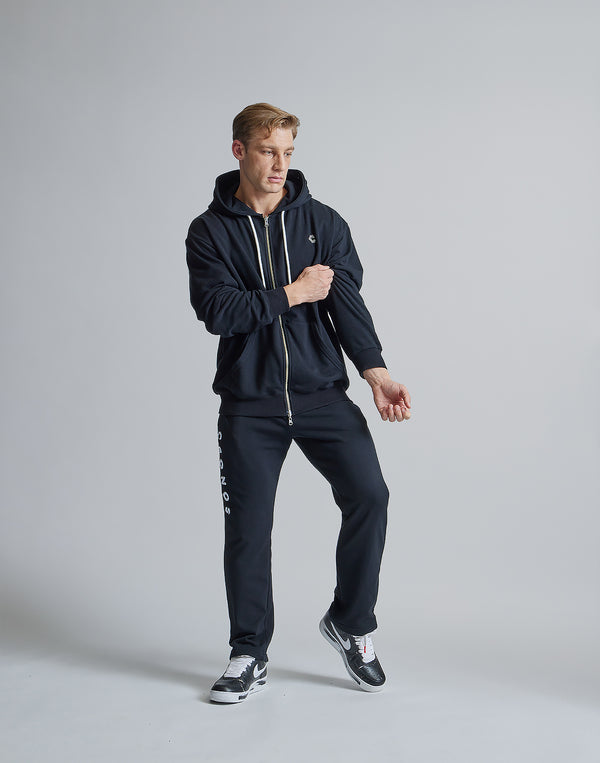 CRONOS ROOM LOGO EMBROIDERY PANTS【BLACK】