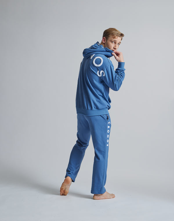 CRONOS ROOM LOGO EMBROIDERY PANTS【BLUE】