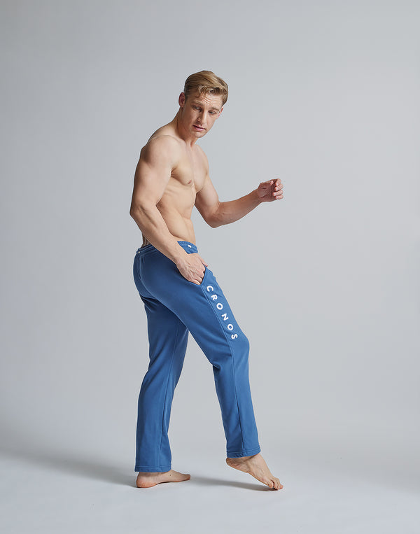 CRONOS ROOM LOGO EMBROIDERY PANTS【BLUE】