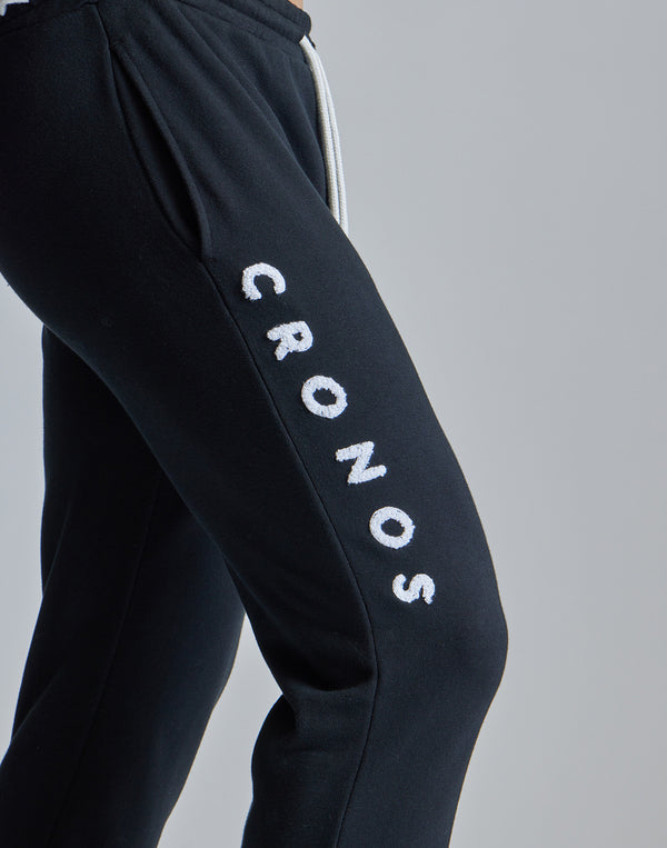 CRONOS ROOM LOGO EMBROIDERY PANTS【BLACK】