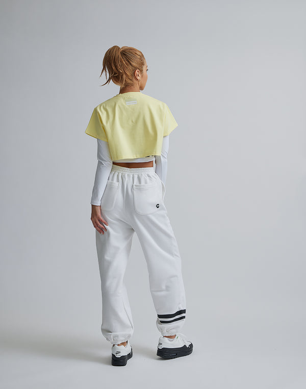 CRONOS WOMEN DESIGN SHORT T-SHIRTS【YELLOW】