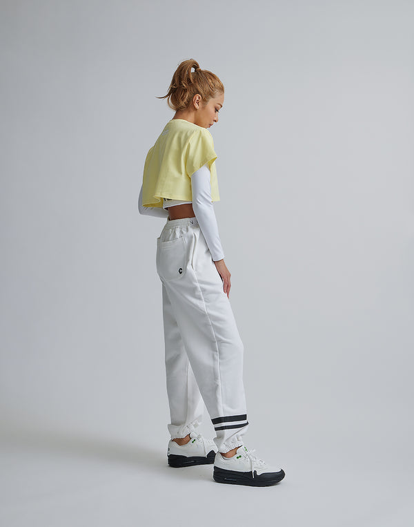 CRONOS WOMEN DESIGN SHORT T-SHIRTS【YELLOW】