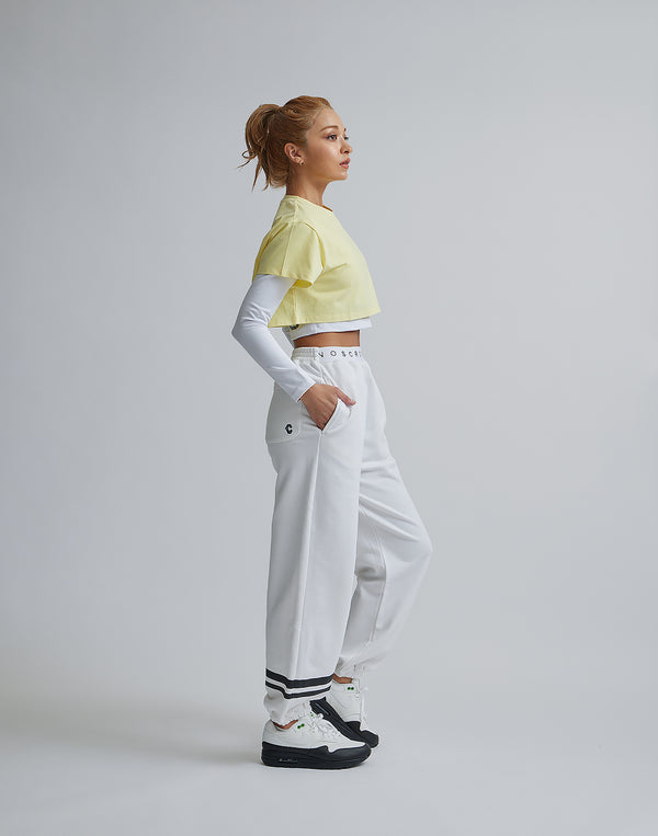 CRONOS WOMEN DESIGN SHORT T-SHIRTS【YELLOW】