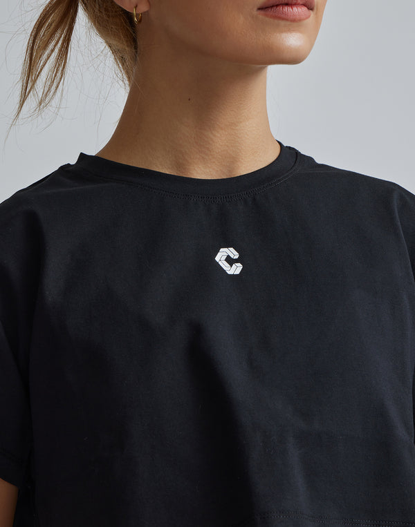 CRONOS WOMEN DESIGN SHORT T-SHIRTS【YELLOW】