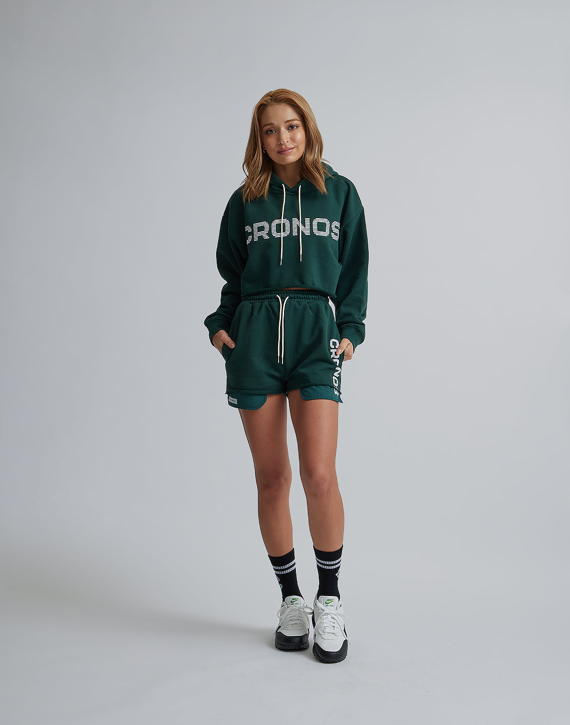 CRONOS WOMEN LAYERED HOODIE Mサイズ レディース