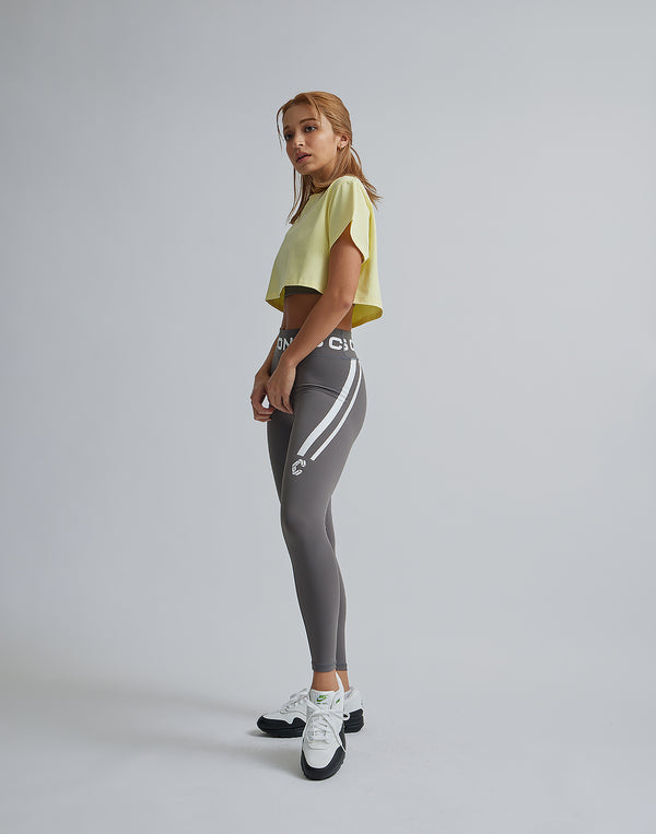 CRONOS WOMEN DESIGN SHORT T-SHIRTS【YELLOW】