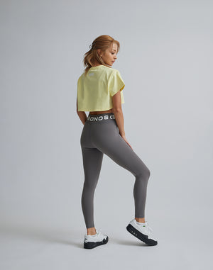CRONOS WOMEN DESIGN SHORT T-SHIRTS【YELLOW】