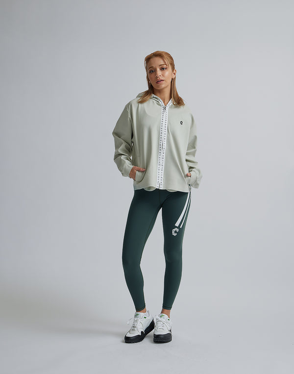 CRONOS WOMEN COMFORT ZIP HOODIE【BEIGE】