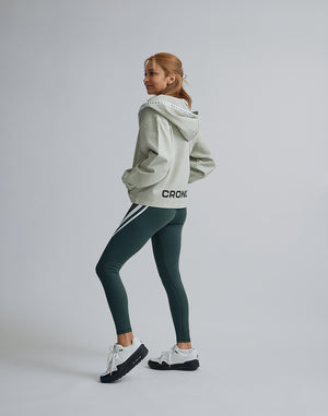CRONOS WOMEN COMFORT ZIP HOODIE【BEIGE】