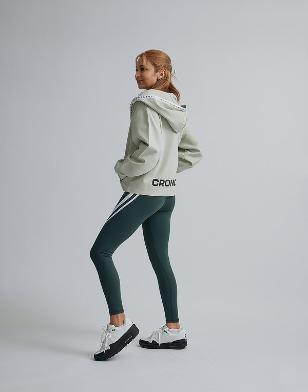 CRONOS WOMEN COMFORT ZIP HOODIE【BEIGE】