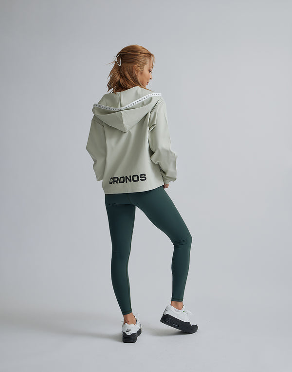 CRONOS WOMEN COMFORT ZIP HOODIE【BEIGE】