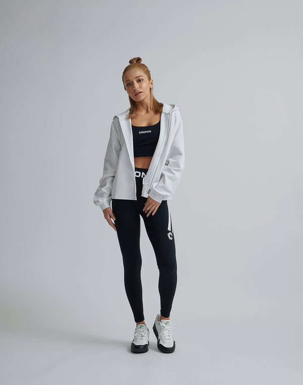 CRONOS WOMEN COMFORT ZIP HOODIE [WHITE]