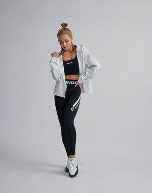 CRONOS WOMEN COMFORT ZIP HOODIE [WHITE]