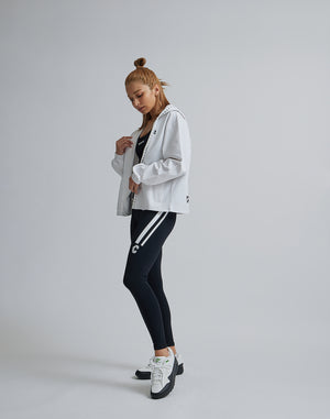 CRONOS WOMEN COMFORT ZIP HOODIE [WHITE]
