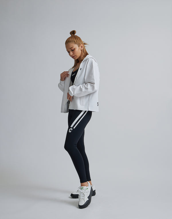 CRONOS WOMEN COMFORT ZIP HOODIE [WHITE]