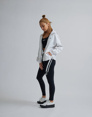 CRONOS WOMEN COMFORT ZIP HOODIE [WHITE]