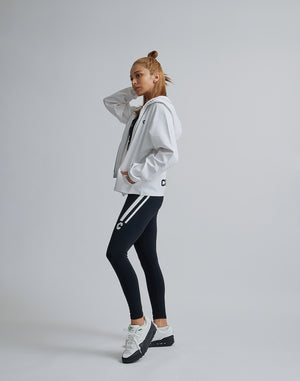 CRONOS WOMEN COMFORT ZIP HOODIE [WHITE]