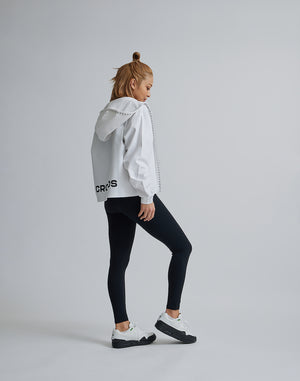 CRONOS WOMEN COMFORT ZIP HOODIE [WHITE]