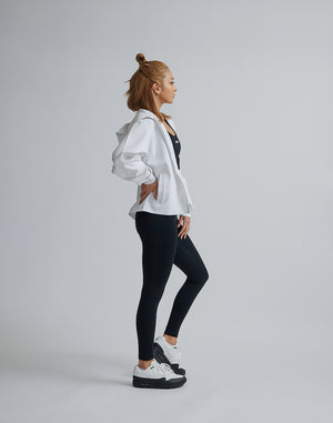 CRONOS WOMEN COMFORT ZIP HOODIE [WHITE]