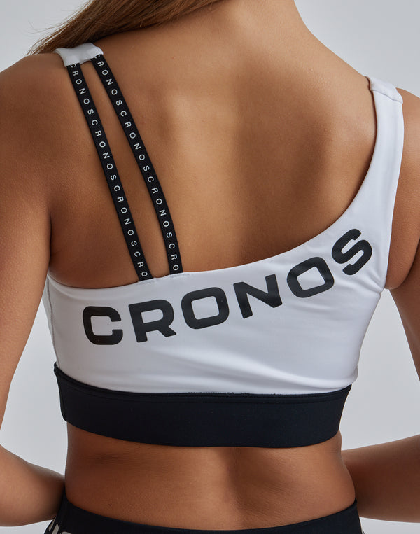 CRONOS WOMEN BACK LOGO STRAP BRA【BLACK】