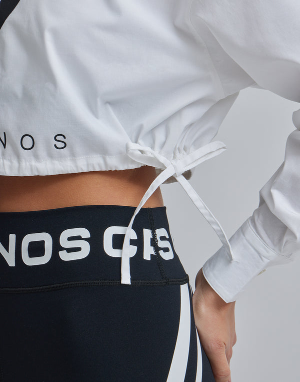 CRONOS WOMEN 2LINE SHORT SHIRTS【BLACK】