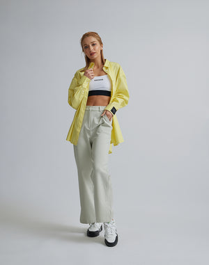 CRONOS WOMEN LOGO LONG SHIRTS【YELLOW】