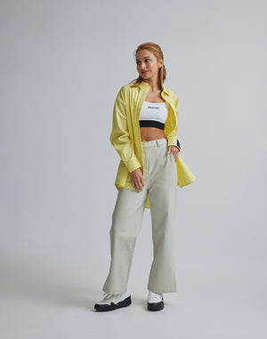 CRONOS WOMEN LOGO LONG SHIRTS【YELLOW】