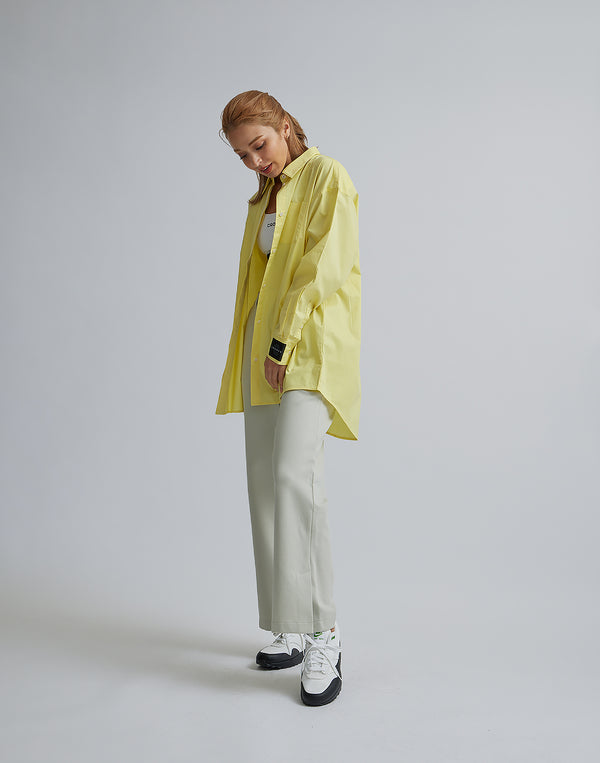 CRONOS WOMEN LOGO LONG SHIRTS【YELLOW】