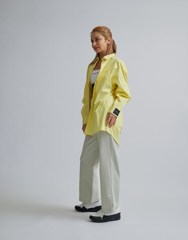CRONOS WOMEN LOGO LONG SHIRTS【YELLOW】