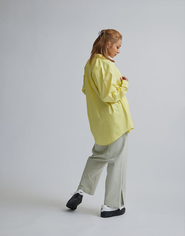 CRONOS WOMEN LOGO LONG SHIRTS【YELLOW】